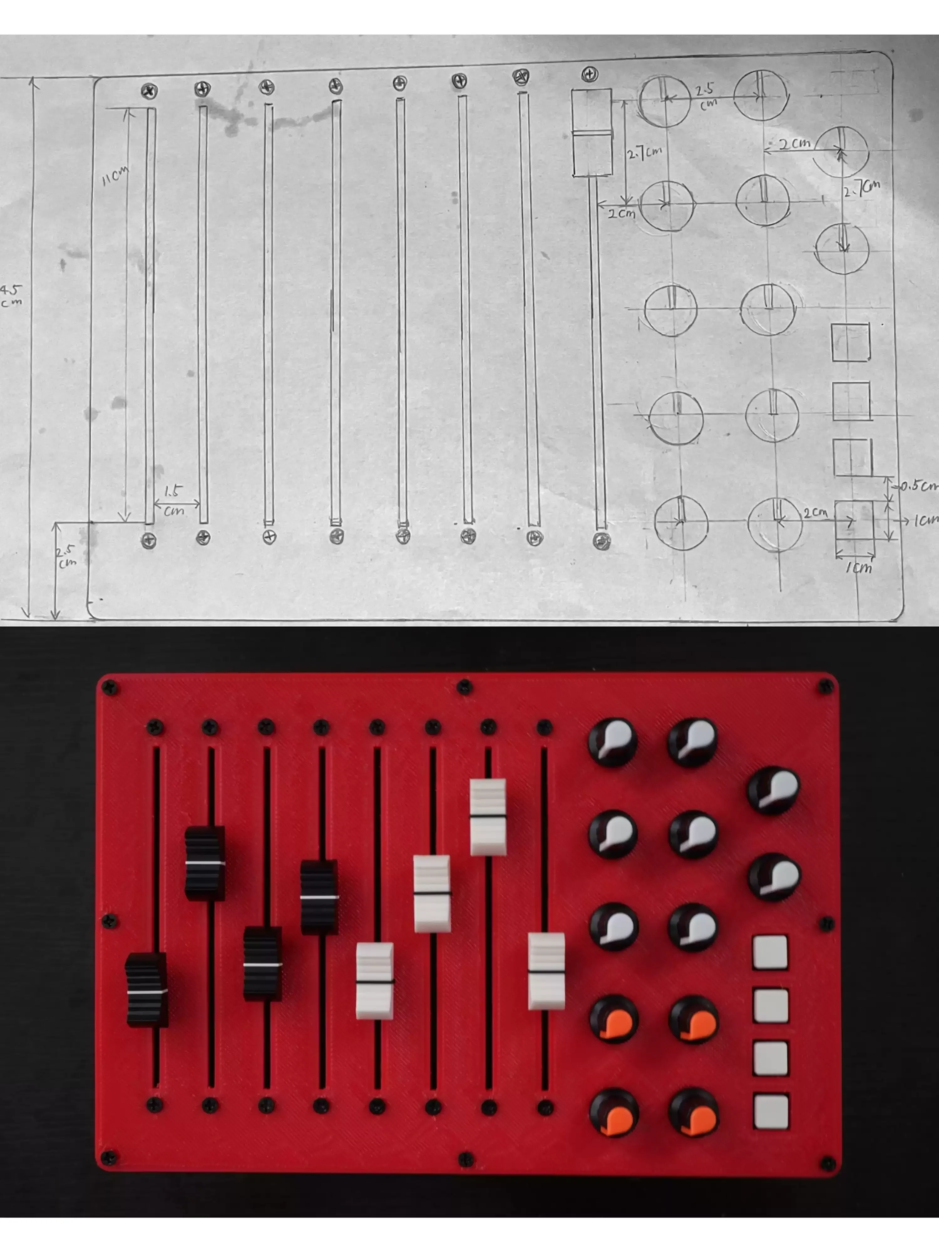 Custom MIDI Knob Controller Digital Display Music Production Synthesizer Audio Mixing Control Tool