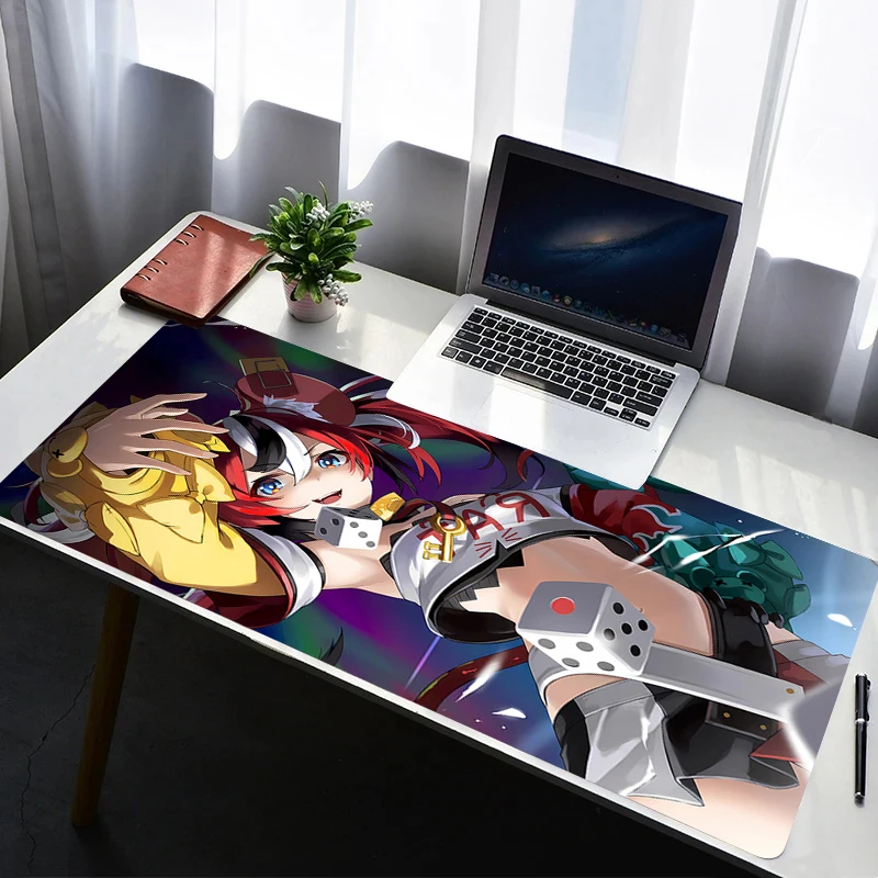 

Mouse Pad Laptop Rubber Extended Desktop Mat Computer Gamer HD Mousepad PC Gaming Accessories Hololive Hakos Baelz Keyboard Pad