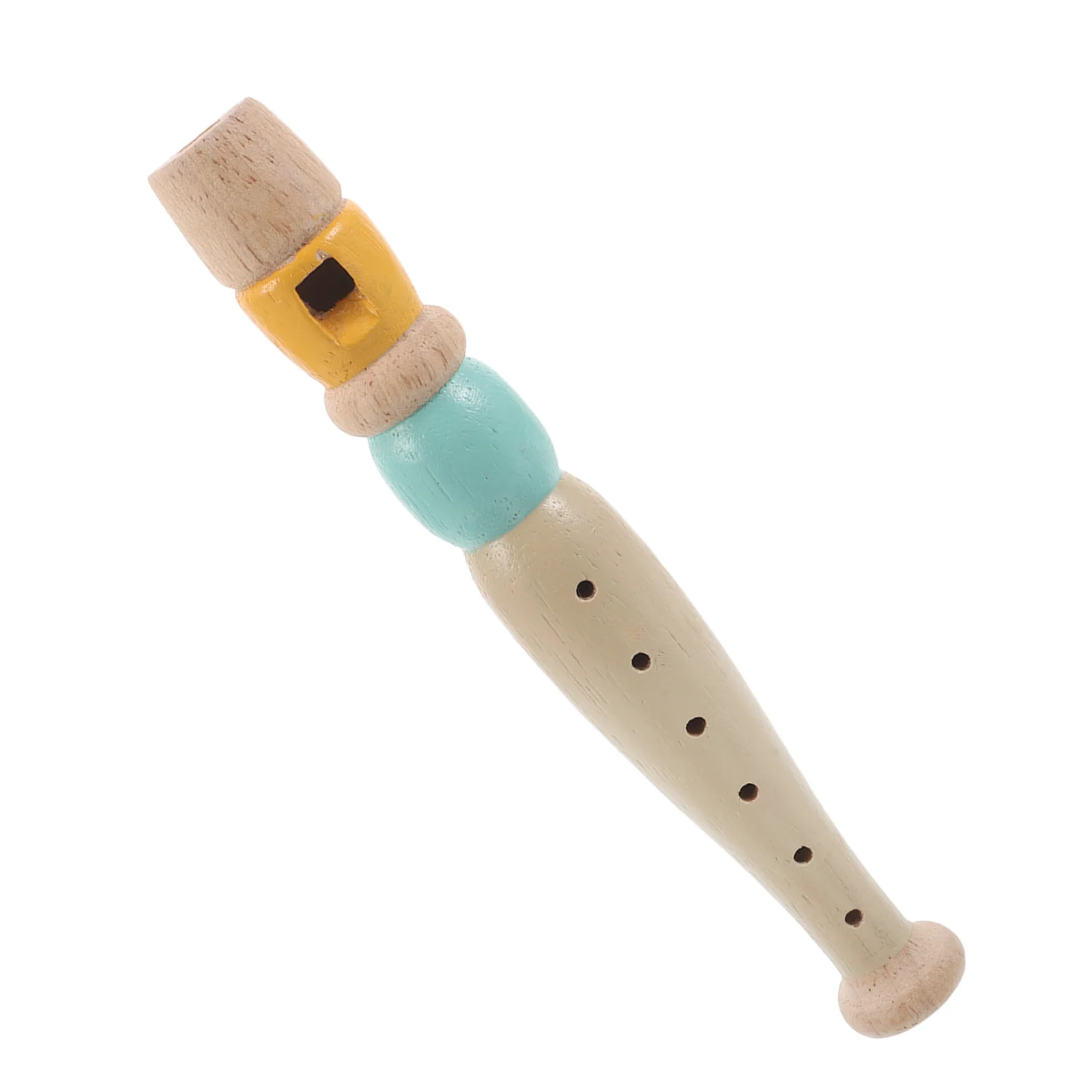 

Wooden Vertical Flute Six Hole Beginner Flute for Early Learning Music Recorder Instrument Woodwind