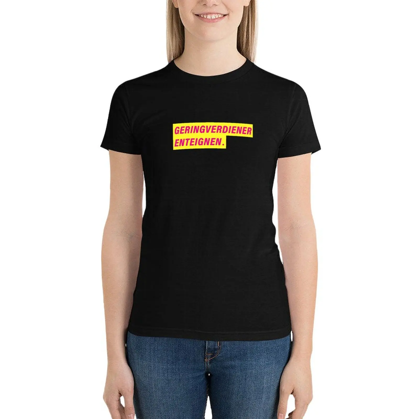 DISABLING LOW EARNERS | design T-Shirt Blouse funny tops woman t shirt