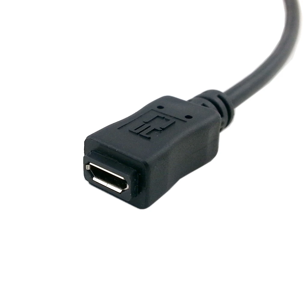 Кабель-удлинитель Cablecc 50 см с полным штырьком для подключения Micro USB 2,0 Тип 5 штырьков «Папа-мама» для планшета, телефона и OTG