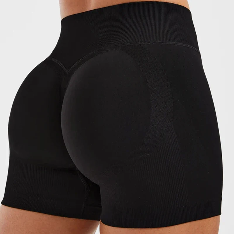 

Женские бесшовные однотонные спортивные штаны для спортзала Ignite, короткие белые штаны с высокой талией и подъемом бедер, спортивные шорты для бега