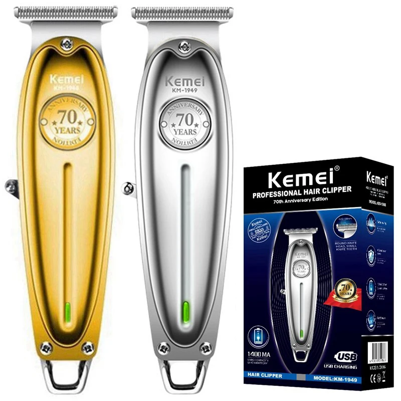 

Kemei 1949 Pro Electric Barber Full Metal Professional Hair Trimmer For Men Beard Hair Clipper Finishing Hair Cutting Machine