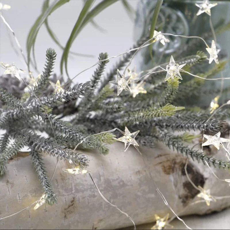 4M Star Fairy Lights Mini LED Bedroom Decoration Garland String Lamp Outdoor Garden Lighting Wedding Party Ornament Battery Type