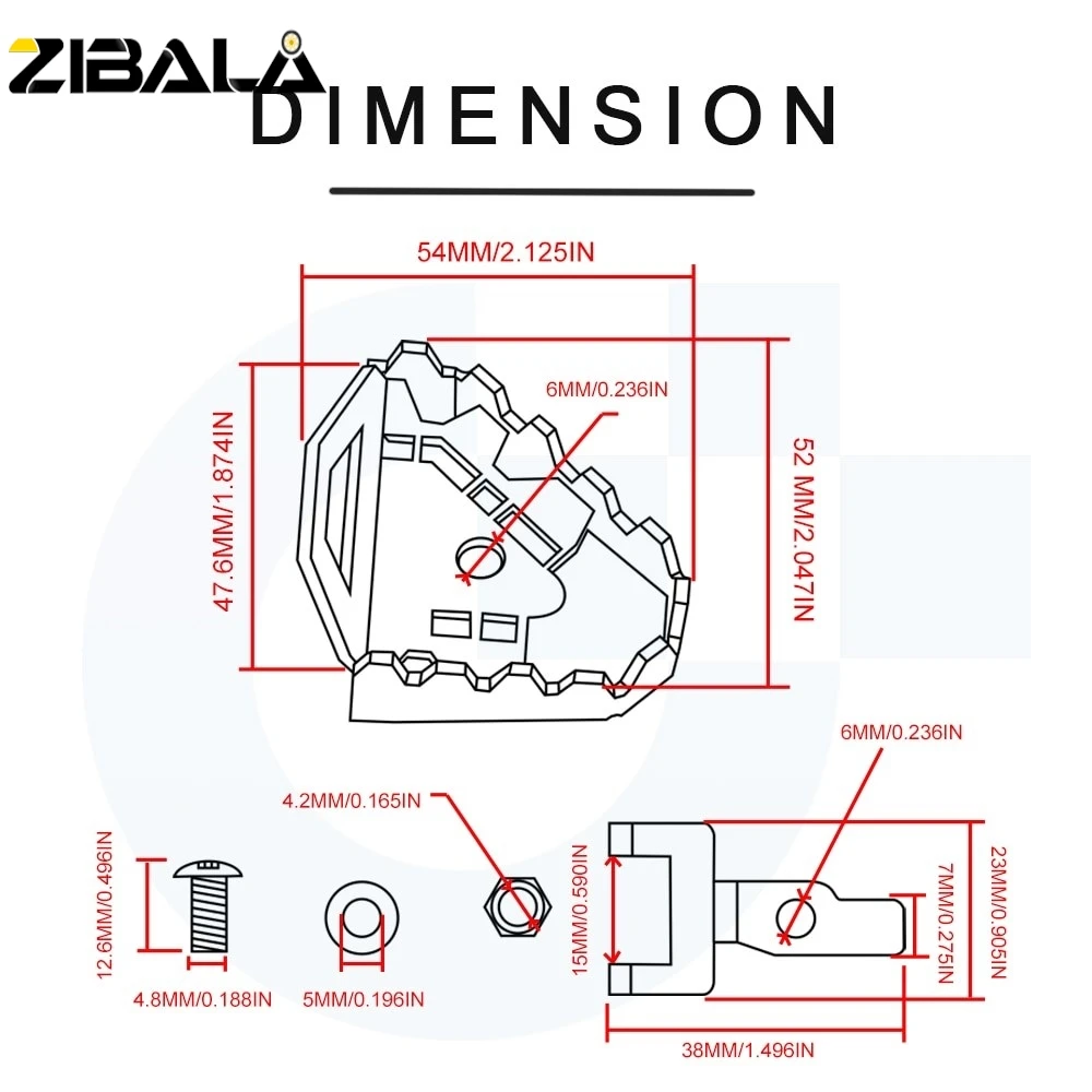 2024 لهوندا CRF1100L أفريقيا التوأم CRF 1100 L مغامرة رياضية 2020-2023 الخلفية القدم الفرامل رافعة دواسة لوحة المكبر CRF1000L