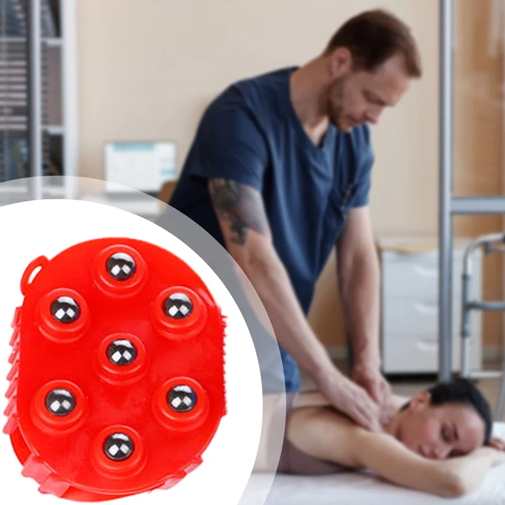 Roller Ball Body Massager Glove 360° Rotating Muscle Pain Relief Relax Anti-Cellulite Massager For Neck Leg Back Shoulder