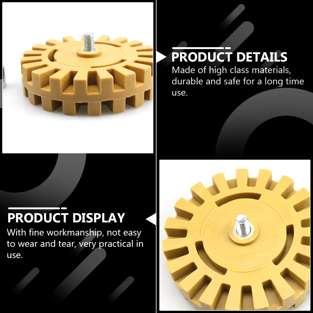 ゴム除去用空気圧消しゴム ゴールデンデカールリムーバー クリーニング用品 脱ガムホイール ゴム消しゴムホイール 空気圧工具 ガラス