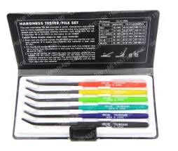 6PCS/Set Hardness Tester File HRC40-65 Handheld Hardness Tester Checker File