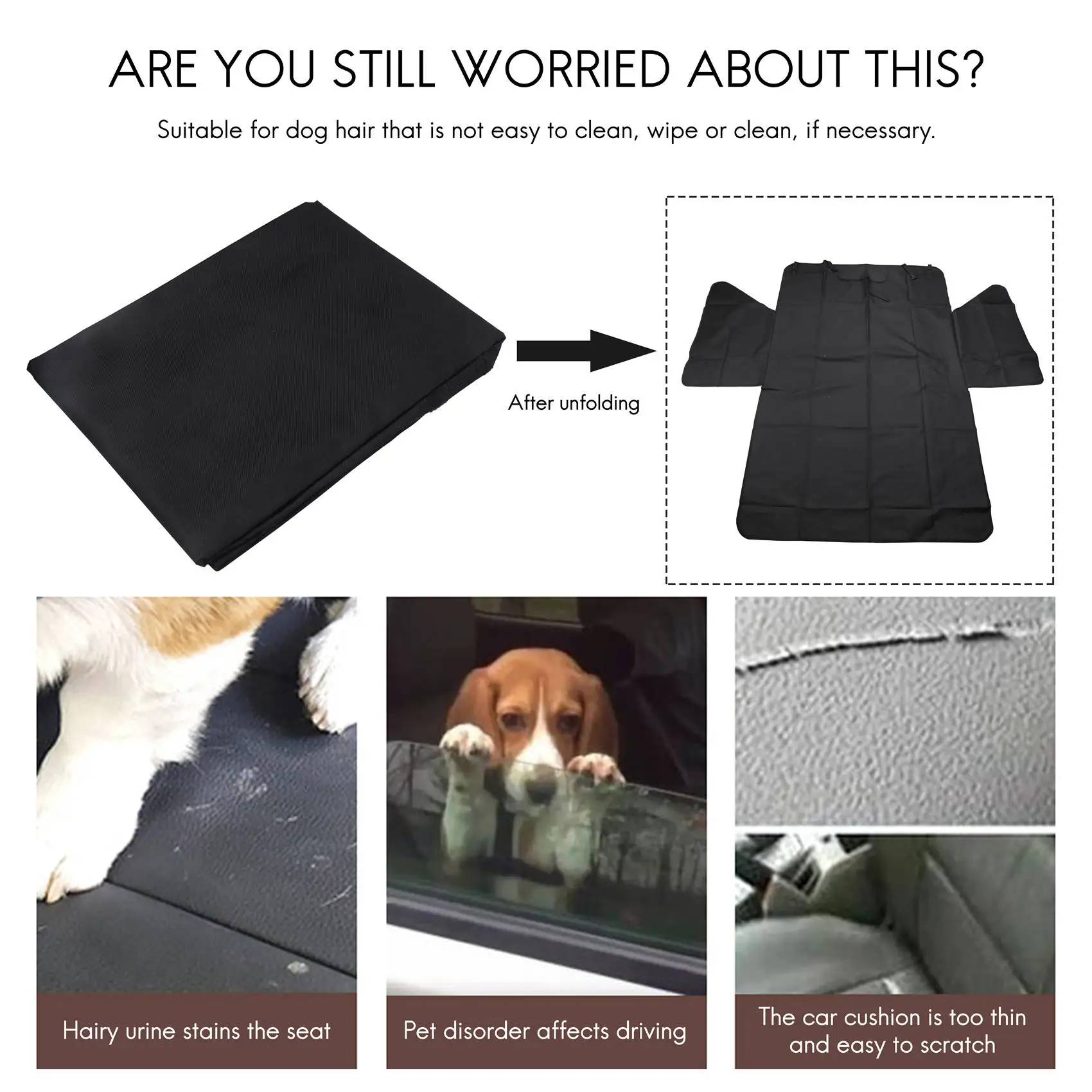 A19F-Dog Trunk Protector Dog Waterproof Trunk Cover For Dogs Car Universal Dog Protective Cover With Side Guard Protective Cover