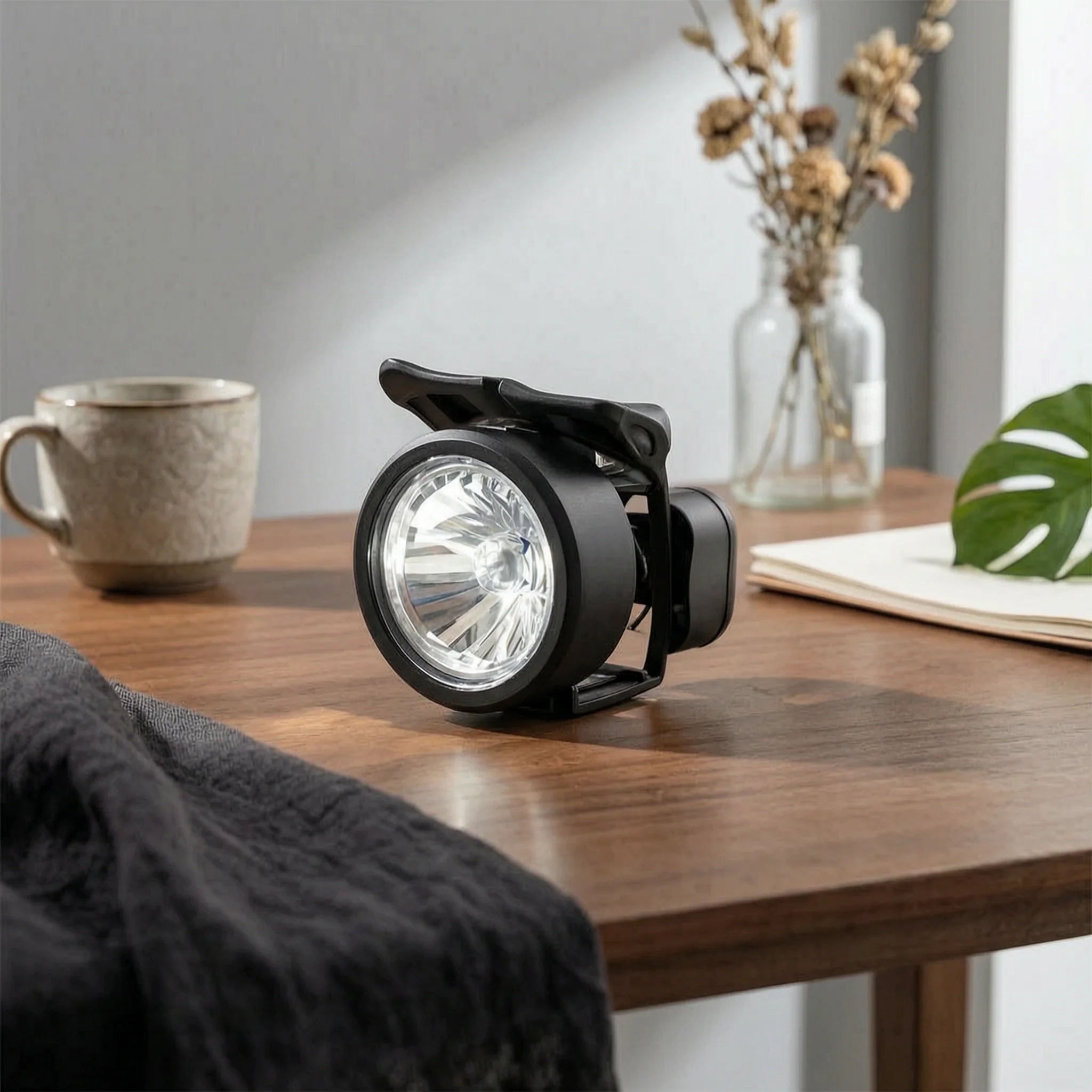 Cycle Light Mount Ball-Joint Bike Light Mount Universal Flashlight Holder Multi-Angle Adjustable Handlebar Flashlight Clip