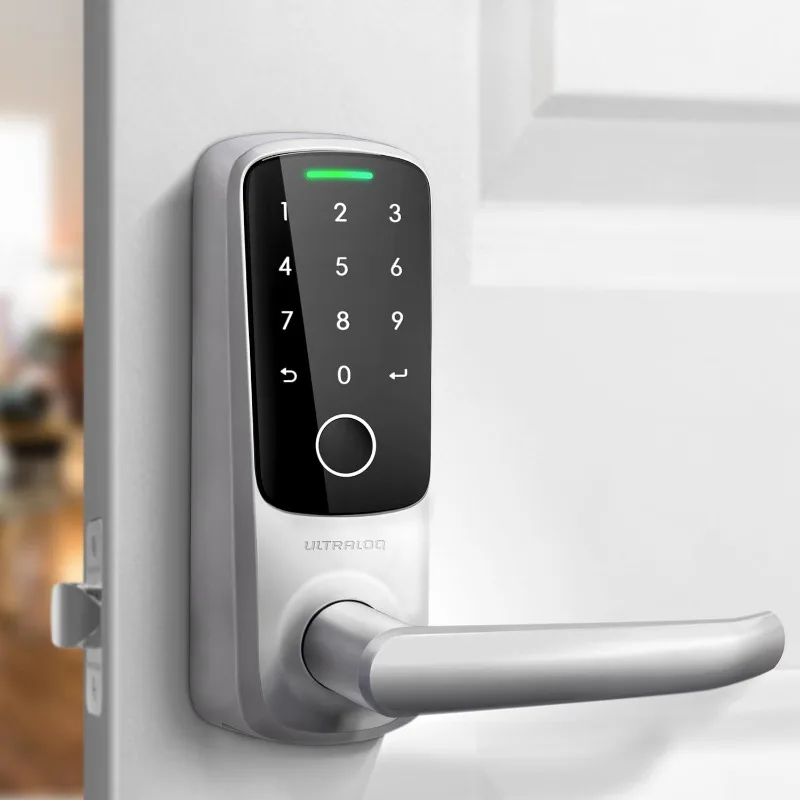 

ULTRALOQ Latch 5 World's First Built-in WiFi Smart Lock with Fingerprint ID, 5-in-1 Keyless Entry Door Lock