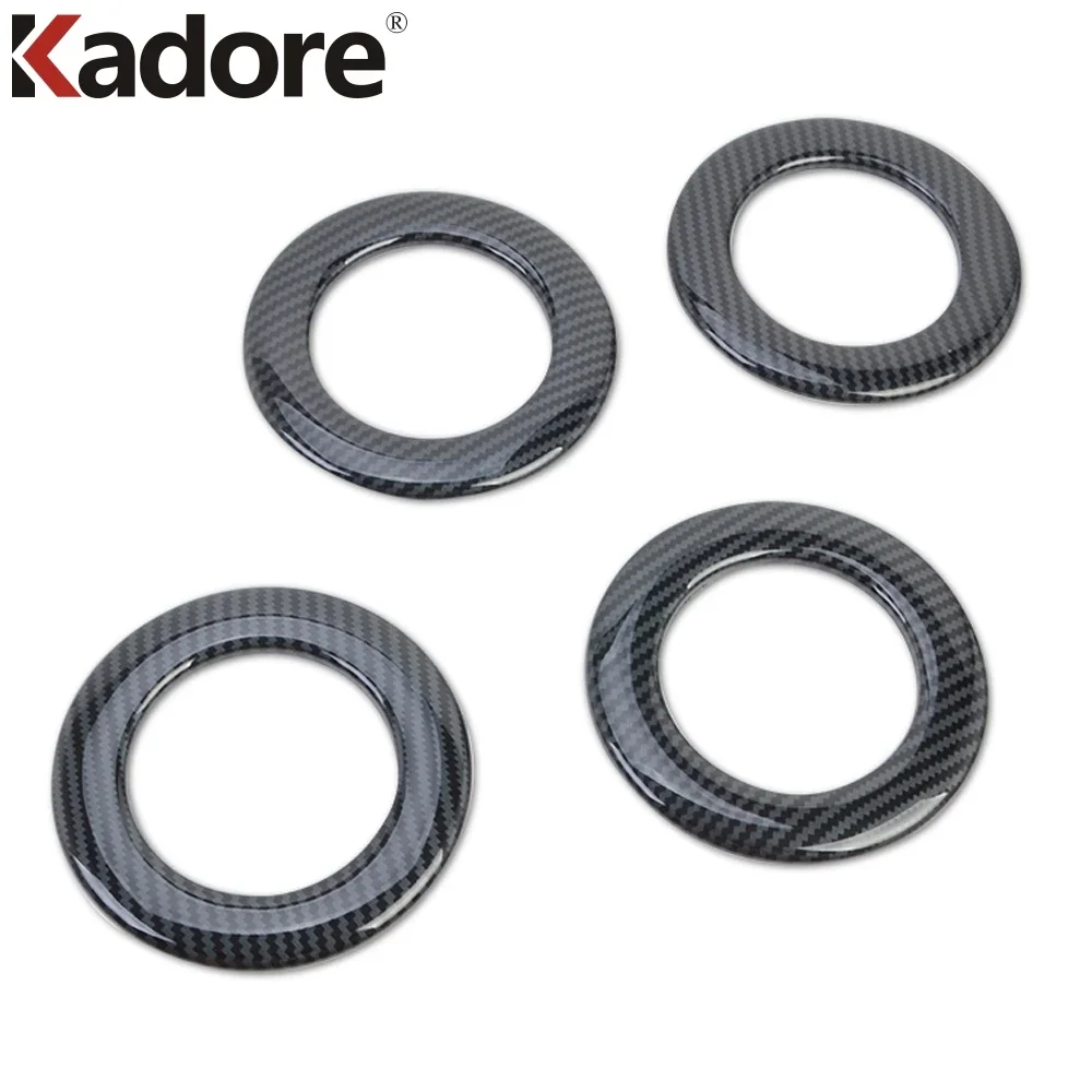 لتويوتا سيينا 2019 2020 ألياف الكربون العلوي تكييف الهواء تنفيس غطاء الكسوة مخرج تيار متردد الإطار اكسسوارات السيارات الداخلية