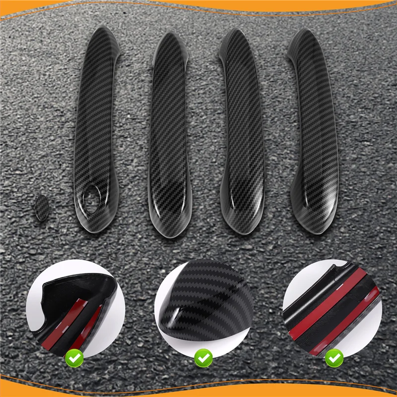 A30F-ألياف الكربون خارج غطاء مقبض الباب الخارجي الكسوة ل-BMW 3 5 6 سلسلة G20 G30 G31 G32 G01 G02 G05 G06 X3 X4 X5 X6 X7