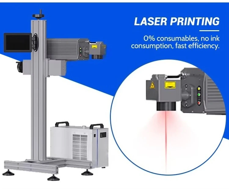 20W 30W 50W Fiber Marking Machine Portable Desktop Optic  for Precision Engraving Supports AI Graphic Format