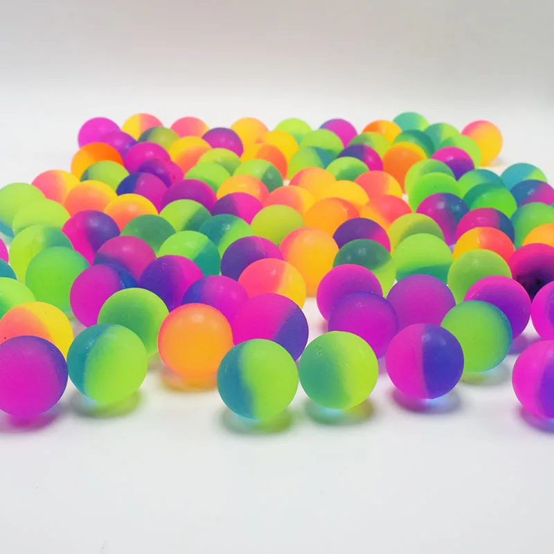 10Pcs High Bounce Rubber Ball Treat Kids Birthday Guest Gifts Baby Shower Party Favors Pinata Fillers Goody Bag Easter Gifts