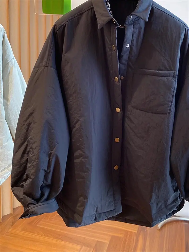 Cappotto trapuntato primavera inverno 2025 da donna - Piumino leggero in cotone, capispalla alla moda con colletto ampio, elegante e versatile G340