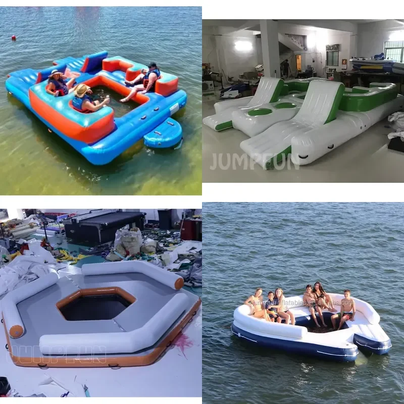 Aqua Leisure Inflatable Float Island for Adults Water Events Inflatable Water Lounge