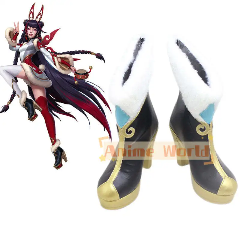 

Game Seraphine Cosplay Shoes Halloween Carnival Boots Custom Made