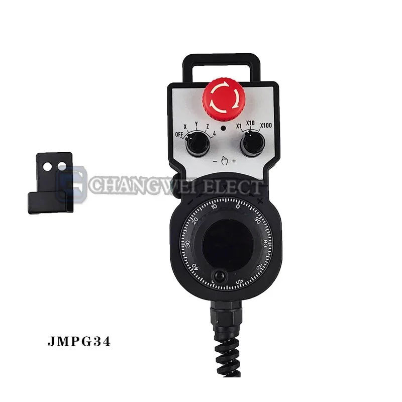 NC 4/5/6 ejes mpg volante colgante generador de pulsos manual con parada de emergencia para sistema Siemens Mitsubishi Fanuc