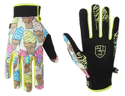 FISD NEW  25 Ice cream  for fox  Touch Screen Motorcycle Gloves Downhill MTB, DH MX MTB, Riding Gear Protective Gloves 3