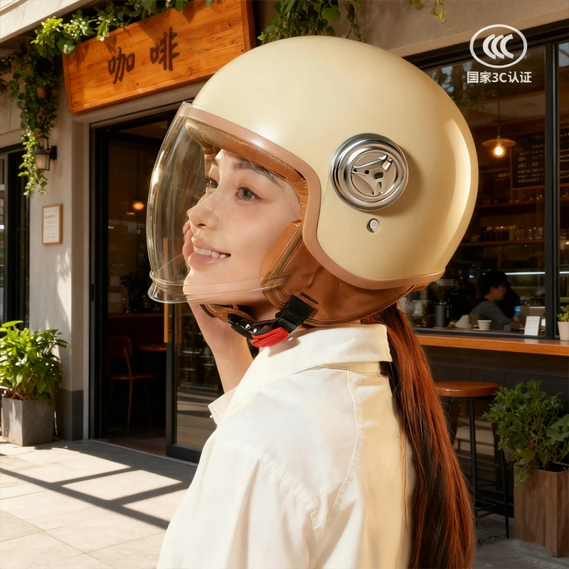 

Ретро полушлем мотоциклетный шлем защитный шлем подходит для всех сезонов для мотоциклов Harley-Davidson