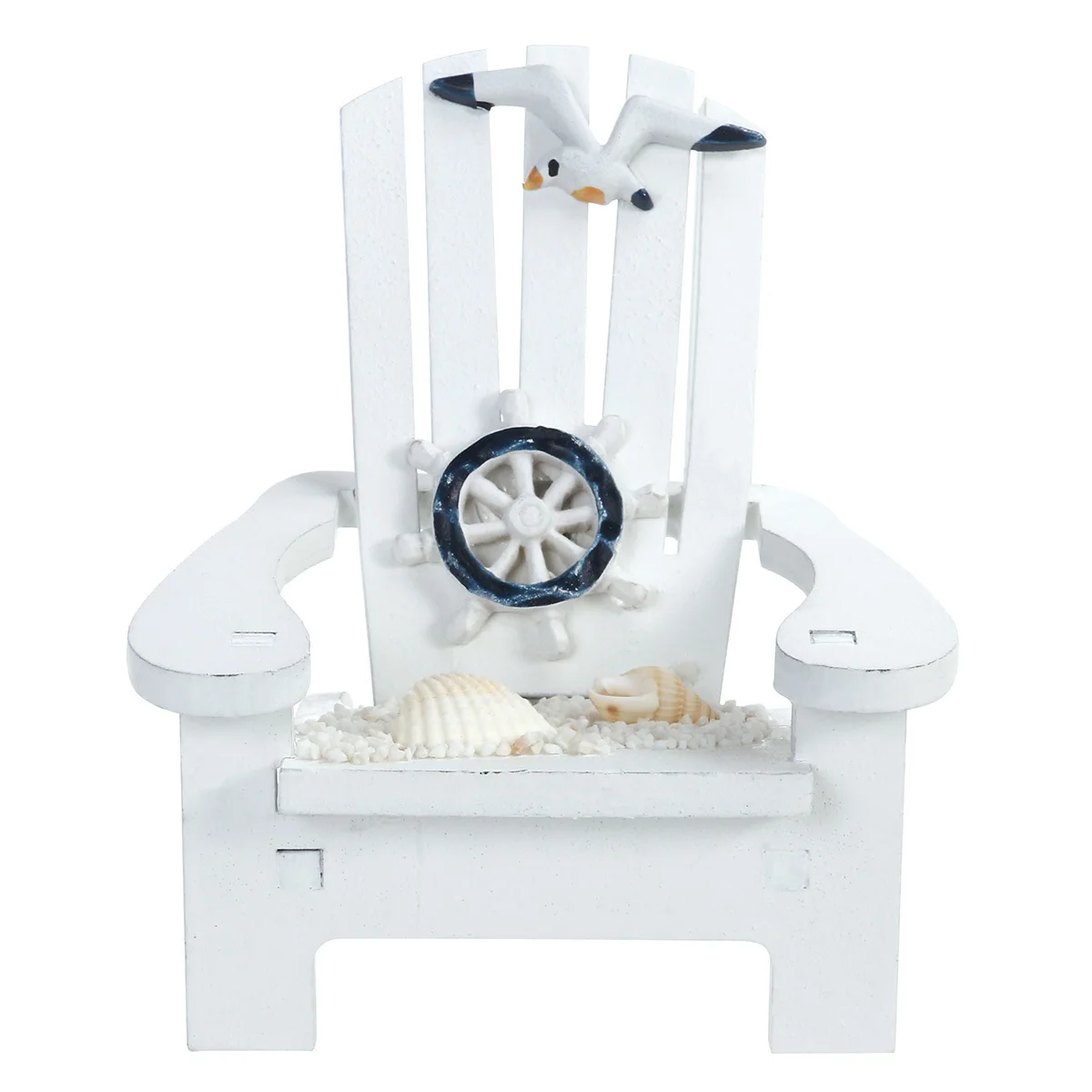 كرسي Rudder Sunshine مصنوع يدويًا من خشب الصنوبر على الشاطئ لتزيين غرفة النوم على الحائط كرسي صغير قابل للتركيب هدية مثالية للأصدقاء