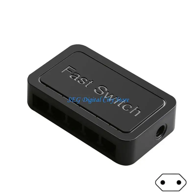 U75B Ethernet Switcher 5 portów sieci Ethernet Przełącza Adapter kabla zasilającego 10/100/1000 Mbps Ethernet Rozdzielacz sieci