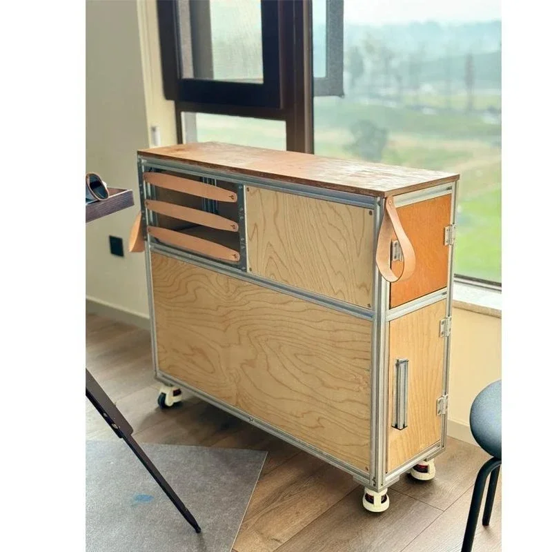 Mobile island coffee cabinet, ocean board bar counter, dining side cabinet