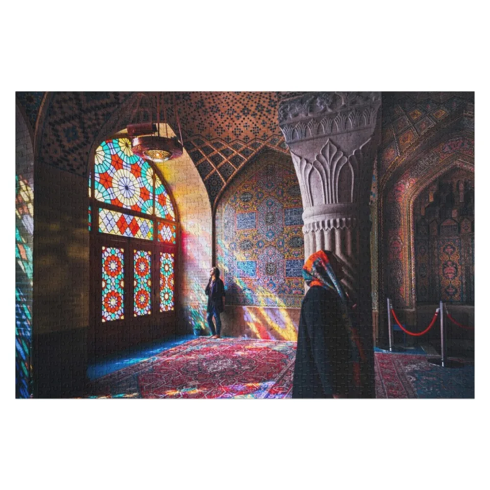 Pink Mosque in Shiraz Jigsaw Puzzle Jigsaw Pieces Adults Custom With Photo Custom Wooden Gift Custom Jigsaw Puzzle