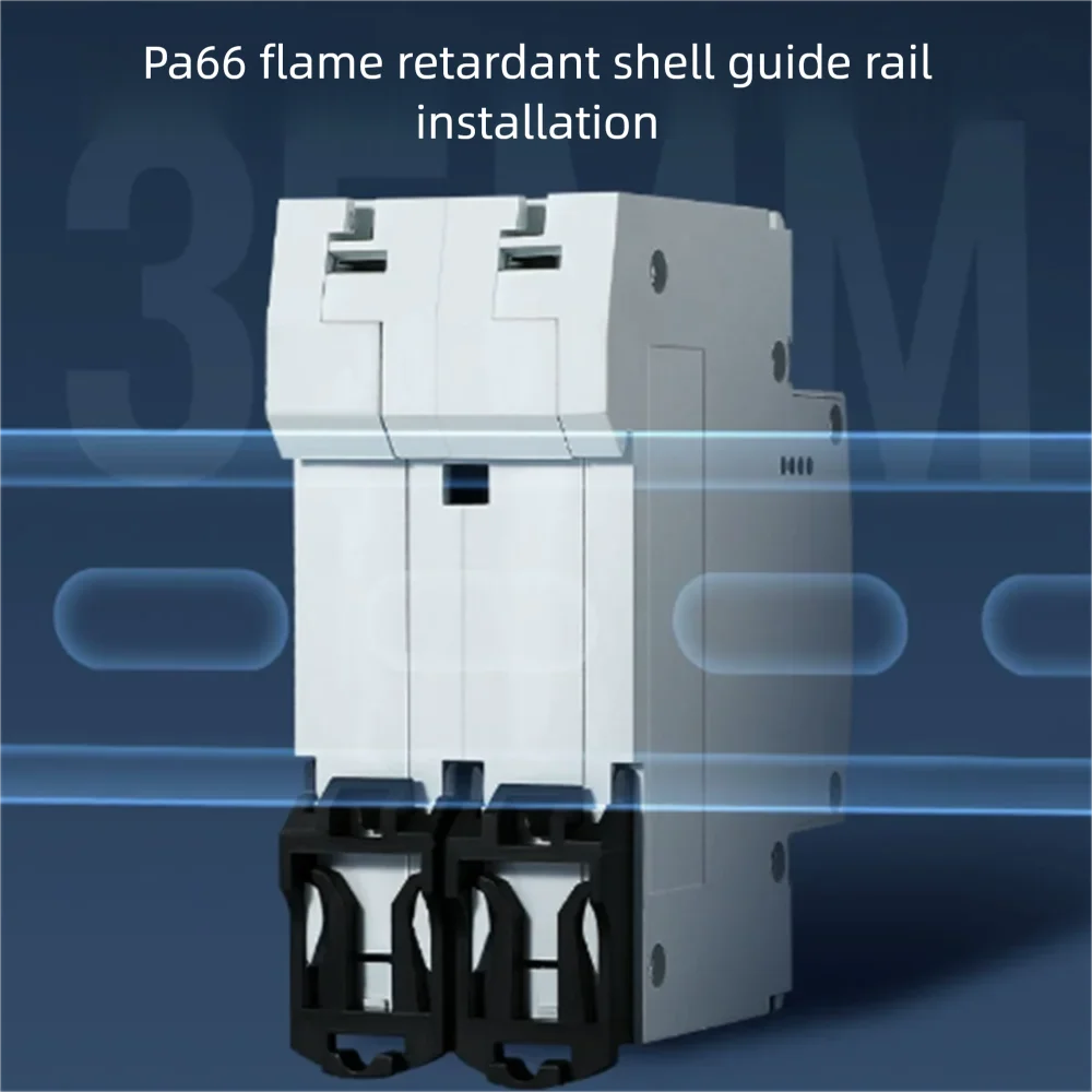 1-40A DIN Rail Digital Over-Current Protector AC110-300V Adjustable Current Limiter Self-Reset Electronic Circuit Breaker