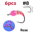 6 rosas talla 8