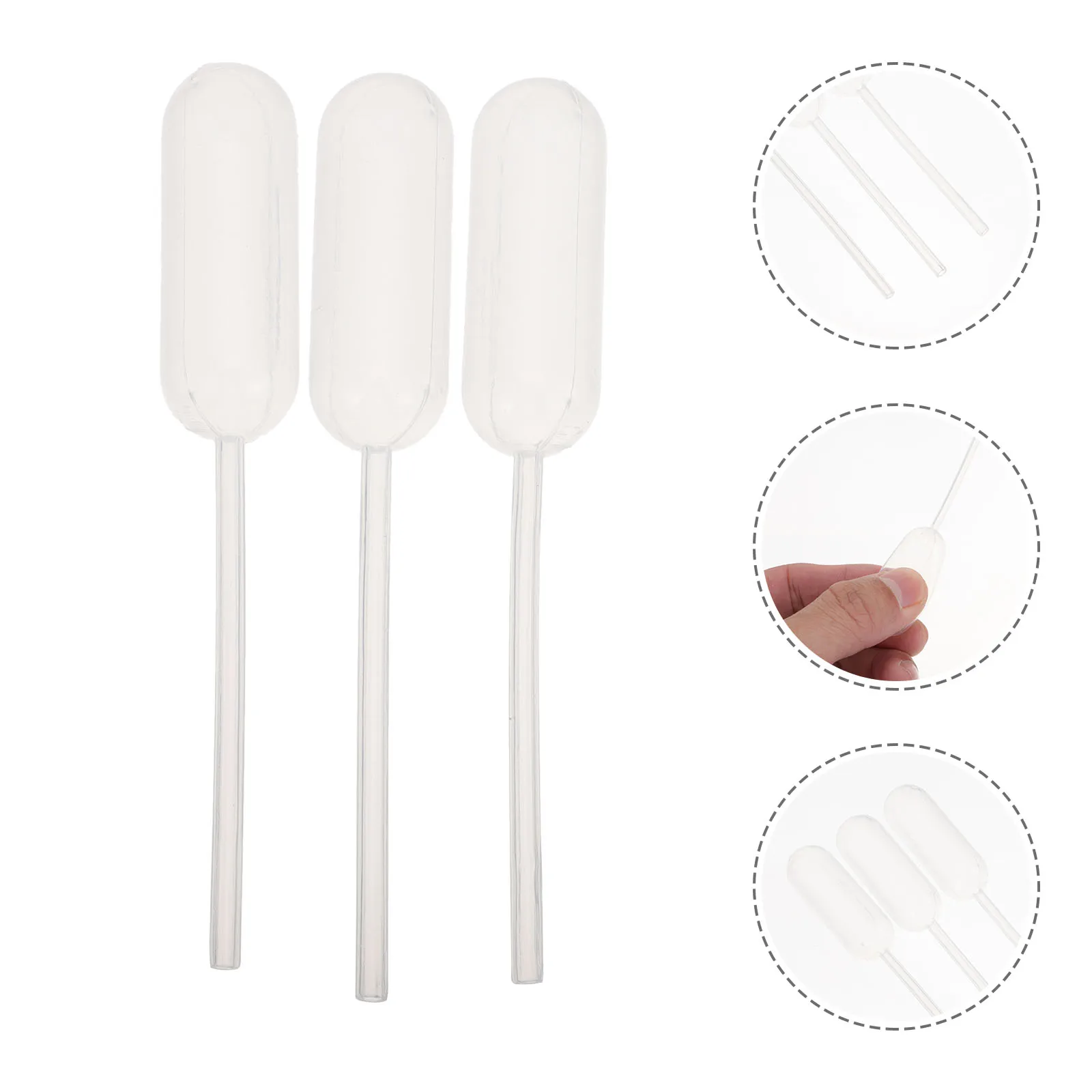 

100 Pcs Plastic Dropper Pipettes 4ml Graduated Disposable Dropping Tube for Essential Oils Cosmetics Lab Experiments Micro
