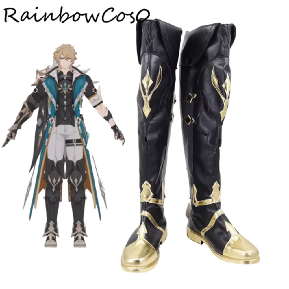 Varka Genshin Impact Cosplay Shoes Boots Game Anime Halloween Christmas RainbowCos0 W5569