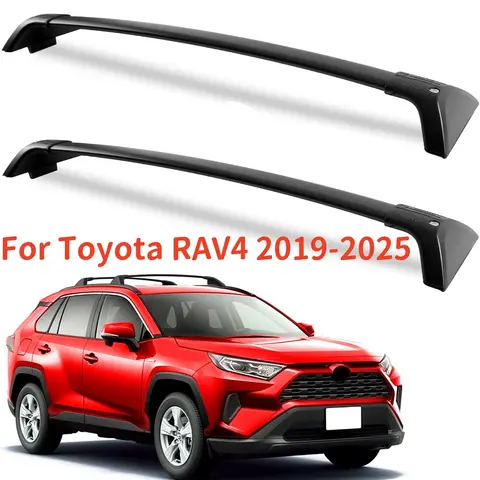 토요타 RAV4 2019-2025 루프랙 크로스바, 적재 용량 알루미늄 루프랙 카약 자전거 카누 크로스바