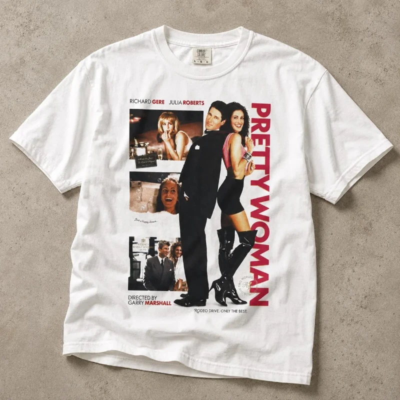 Pretty Woman Movie Poster T-shirt | Retro Film Collage Tee