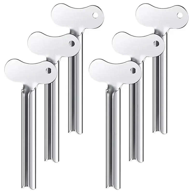 Durable drum metal tube dispenser, used for foldable tube openers such as hair dye and toothpaste, daily life auxiliary tools