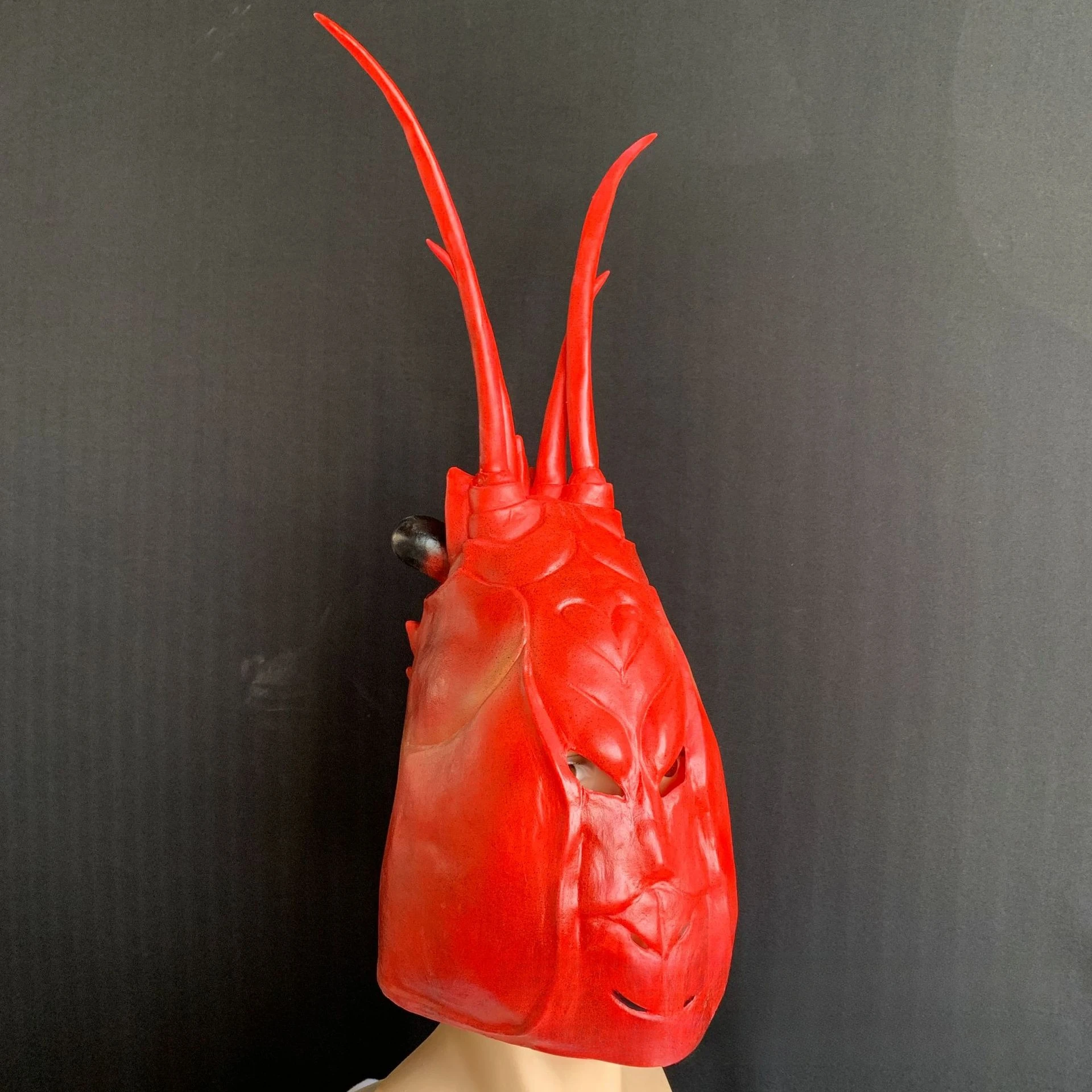 Lobster Head Mask & Crab Claw Latex Gloves – Creative Props for Cosplay, Events, and Games