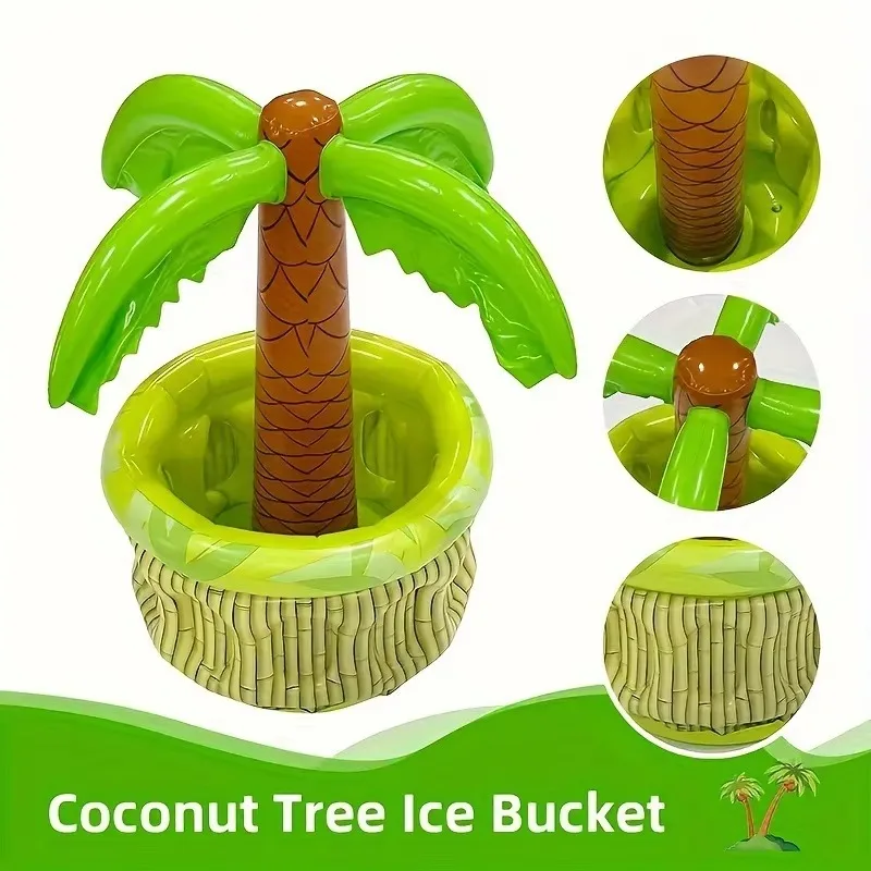 Coconut Palm Tree Drink Cooler Pool Inflatable Water Amusement Facility