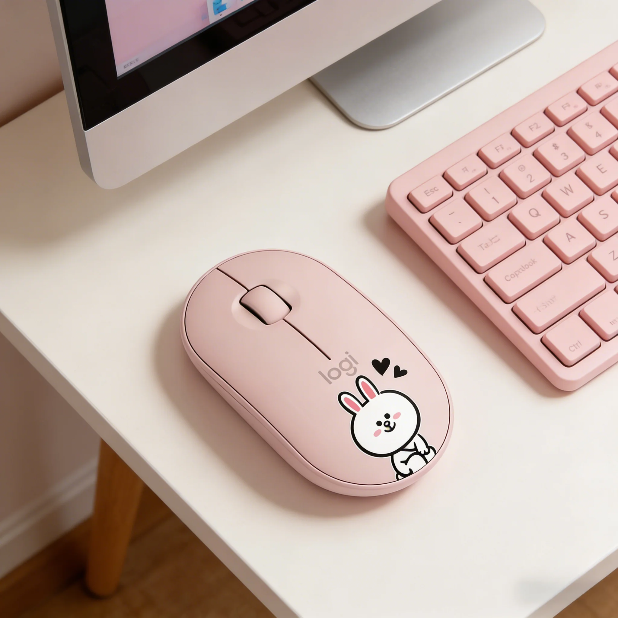 Logitech M350 Pebble Wireless Mouse Bluetooth Dual Mode Silent Slim Portable for Home Office PC Laptop Tablet