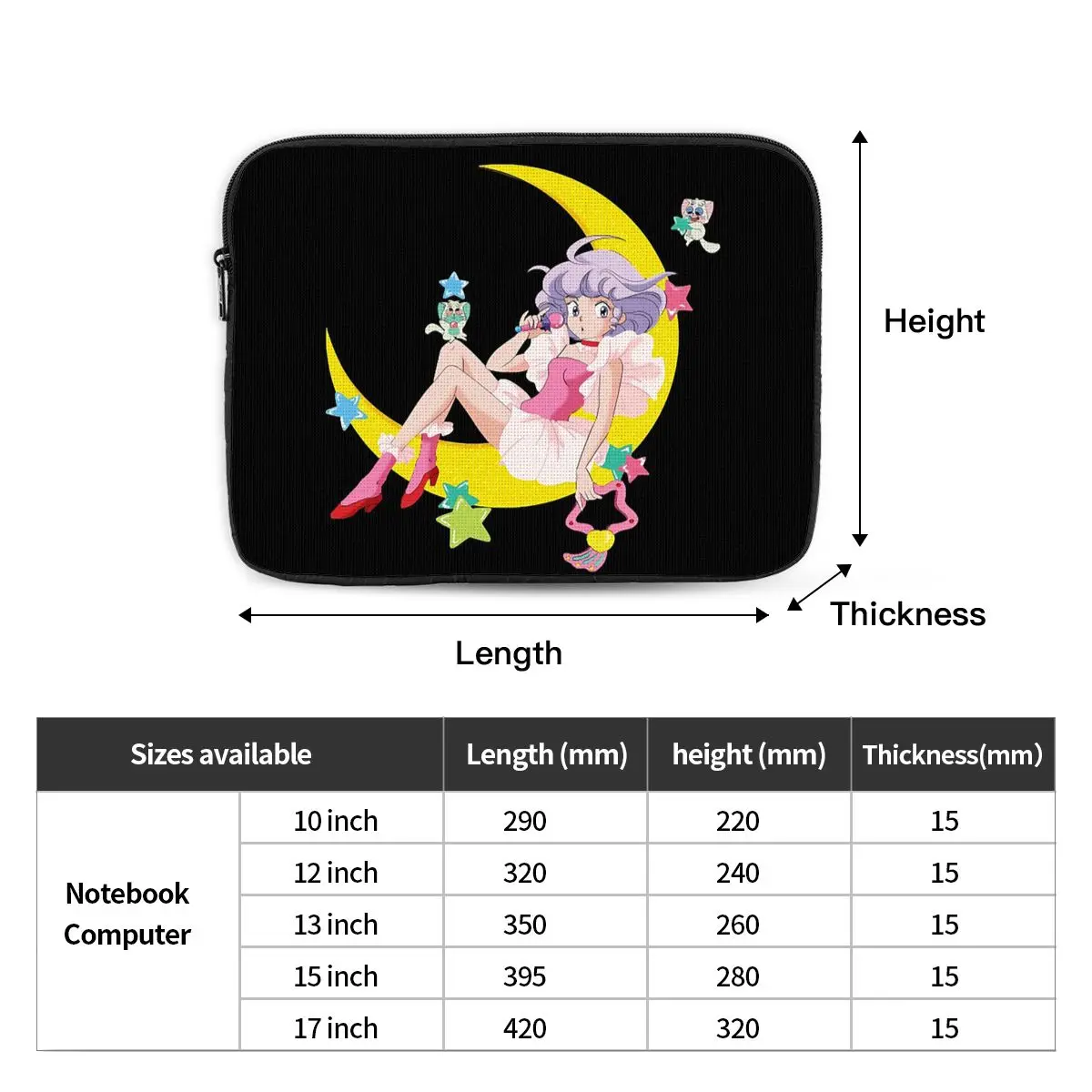 Creamy Mami Notebook Laptop Bag Case Pouch 10 12 13 15 17 Inch Notebook Sleeve Cover Bag Tablet Shockproof Case Bag