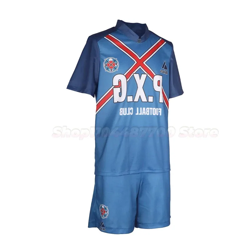 New Anime BLUE LOCK Rin Itoshi PXG Cosplay Costume Adult Men Football Jersey Uniform Full Set Sports Suit Halloween Outfits