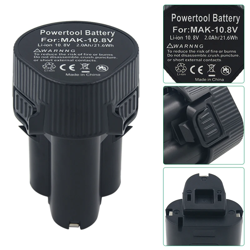 10.8V 2000mAh Li-ion elektrikli el aletleri şarj edilebilir Makita pili pil 13 td0dfdf030d CL100D matkap tornavida piller
