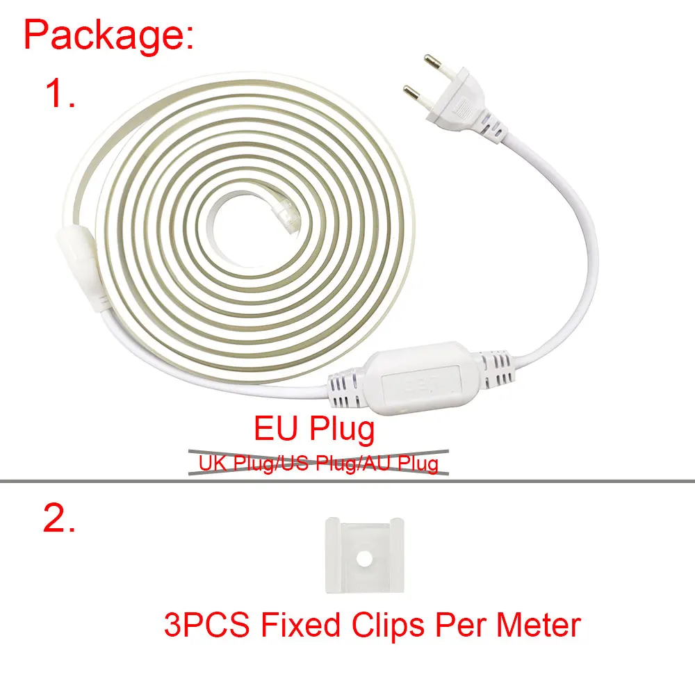 1m-22m Cob LED Lichtst reifen hohe Helligkeit ac220v EU-Stecker flexible Fob LED-Band für Küche Schlafzimmer Beleuchtung Dekoration