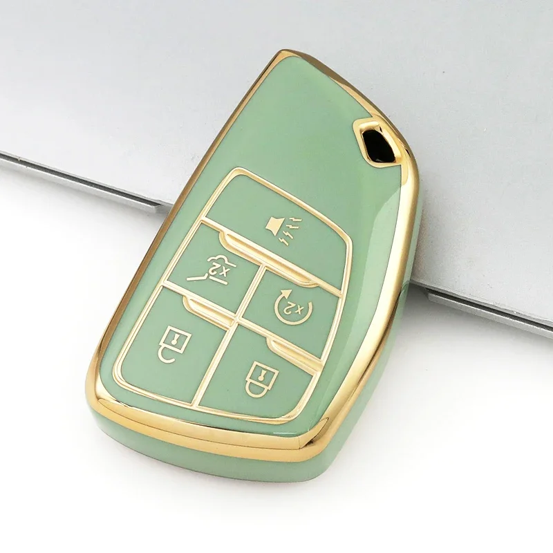 5 Buttons Car Key Case Fob Cover Shell for Chevrolet Tahoe Suburban for GMC Yukon for Buick ENVISION S Plus Avenir 2020 - 2023 view 5