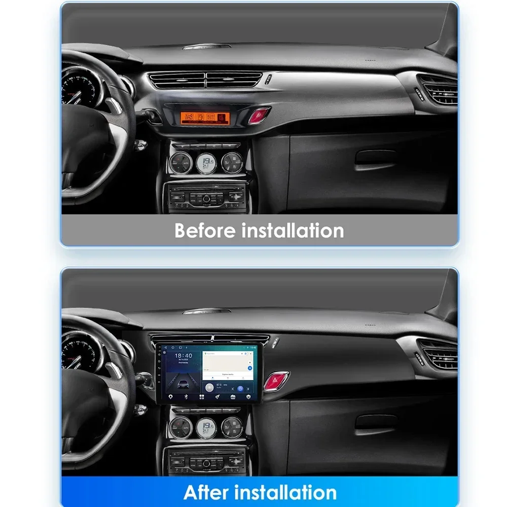 Android Auto For Citroen C3 DS3 2010 - 2016 Car Radio Video Player Multimedia Stereo Navigation GPS Auto 5G WIFI Carplay No 2din image 2