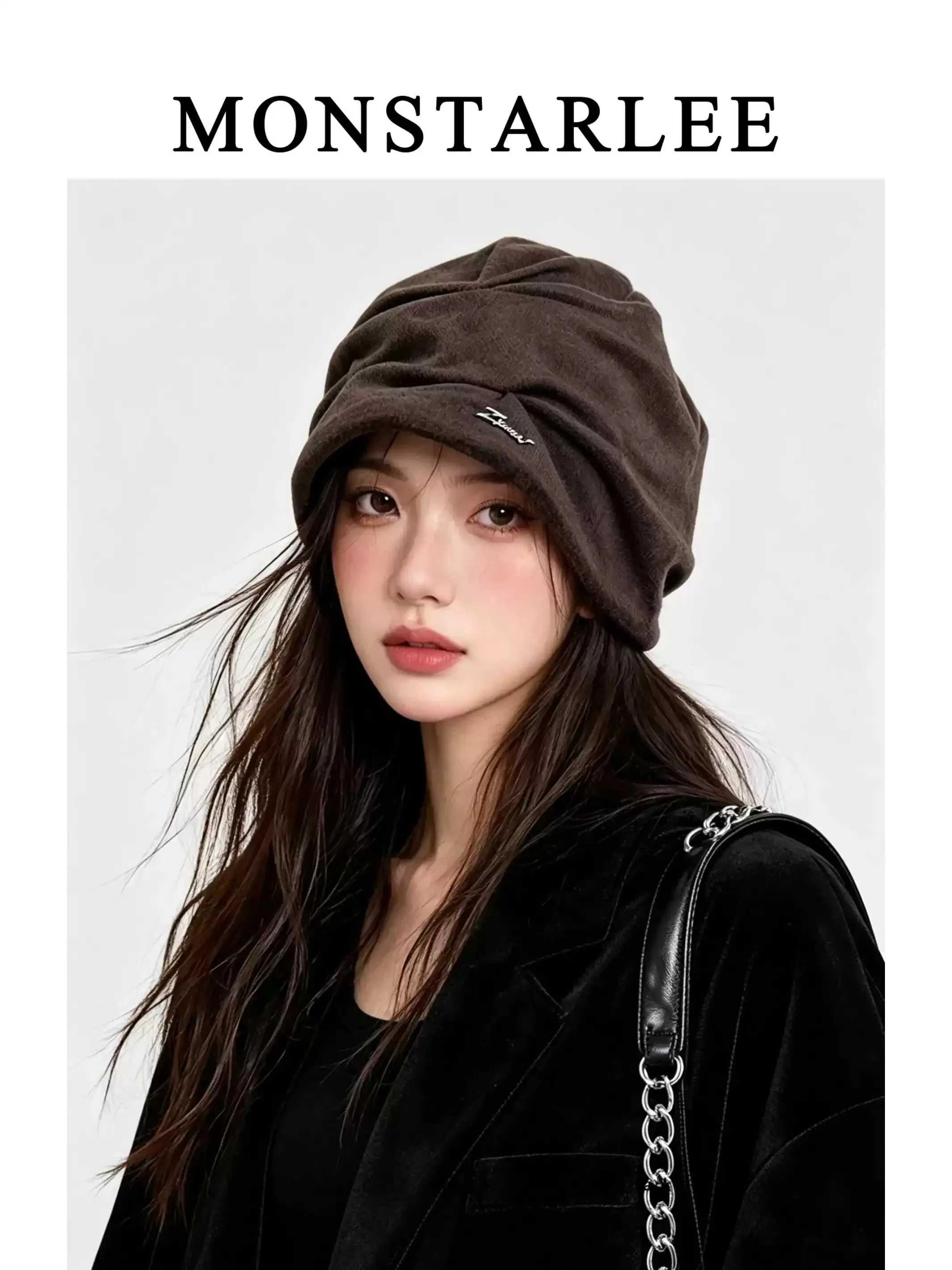 chapeau-d'hiver-polyvalent-monstar-retro-pour-femmes-grande-taille-effet-amincissant-du-visage-casquette-pliable-a-dessus-rond-printemps-automne-hiver