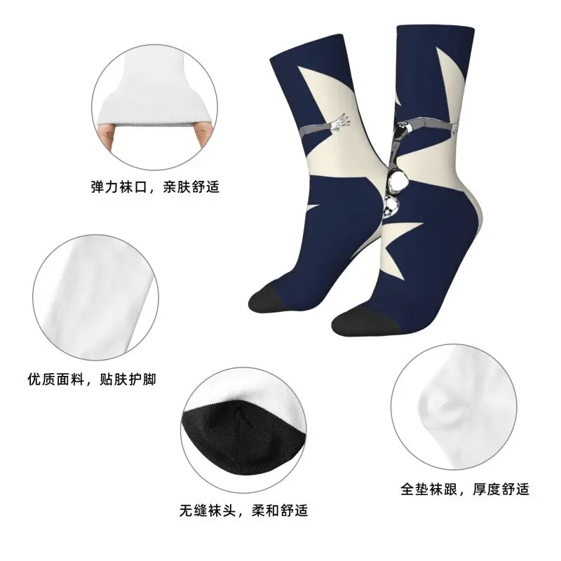 مخصص B-Blues L-Locks الرجال النساء طاقم الجوارب للجنسين أزياء 3D فستان مطبوع الجوارب