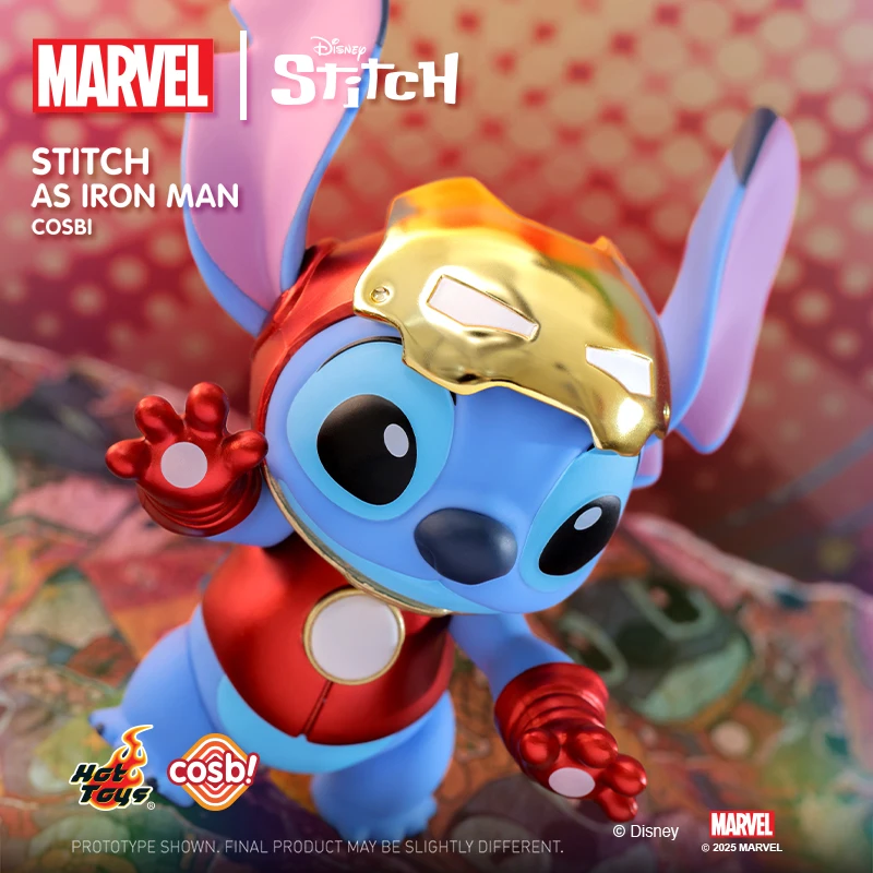 Hot Toys MARVEL Stitch Cosbi Collection Figure Blind Box Stitch as Iron Man Spider-man Thor Rocket Birthday Mysterious Gifts view 3