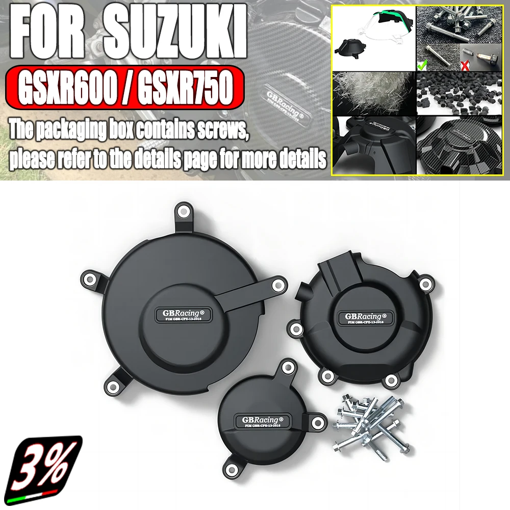 

Motorcycles Engine Cover Protection Case For Case GB Racing For SUZUKI GSXR600 GSXR750 2006-2023 K6 K7 K8 K9 L0-M3 GBRacing