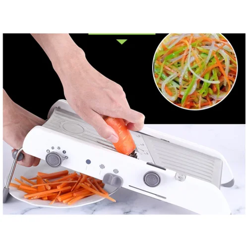 مجموعة تقطيع الخضار من ماندورين تشاكال PL8 باللون الأبيض A598-141